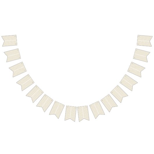 ein geometrisches Muster aus weiß und gold Wimpelkette (Alle)