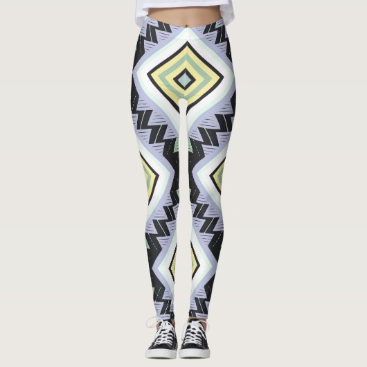 ein geometrisches Muster Leggings (Vorderseite)