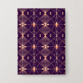 Ein geometrisches Muster mit Diamantformen Button (Vorderseite)