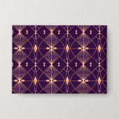 Ein geometrisches Muster mit Diamantformen Button (Vorderseite)