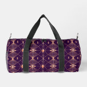 Ein geometrisches Muster mit Diamantformen Duffle Bag (Rückseite)