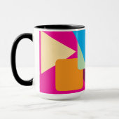 Ein geometrisches Retro-Design Tasse (Links)