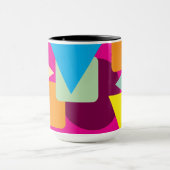Ein geometrisches Retro-Design Tasse (Zentrum)