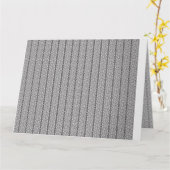 Ein geometrisches, weißes und graues Muster füllt  Karte (Gelbe Blume)