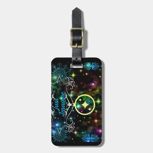 Ein Gepäckanhänger. Gepäckanhänger (Vorderseite vertikal)