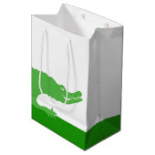 Ein gepackter Gator Mittlere Geschenktüte (Vorderseite Schrägansicht)