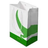 Ein gepackter Gator Mittlere Geschenktüte (Rückseite Schrägansicht)