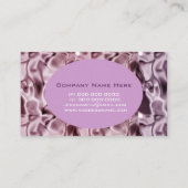 Ein gepflegtes Design, lila elegant Visitenkarte (Rückseite)