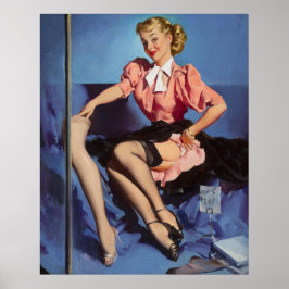 Ein gepflegtes Display Frauen-Pinup Poster