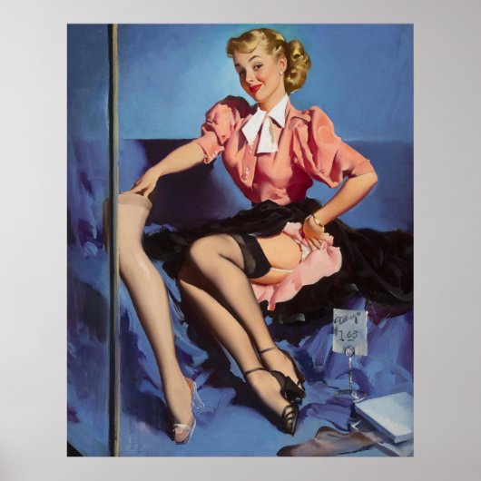 Ein gepflegtes Display Frauen-Pinup Poster (Vorne)
