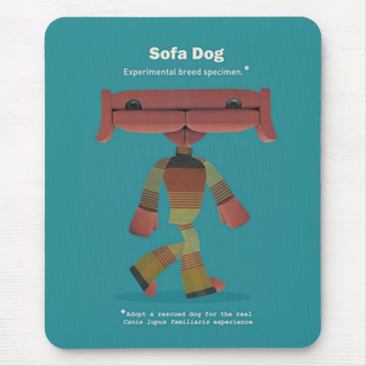 EIN GERETTETES HUND ADOPTIEREN! MOUSEPAD (Vorne)