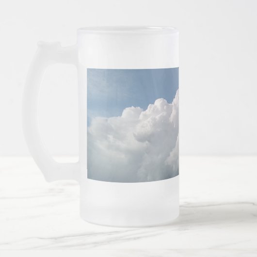 Ein Gerüchten über Wolken Mattglas Bierglas (Links)