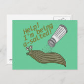 Ein gesalzener Pun Funny Animal Joke Postkarte (Vorne/Hinten)