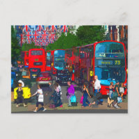 Ein geschäftiger Shopper in der Oxford Street in d