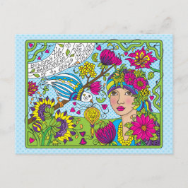 Ein geschäftiges Leben_ Postkarte