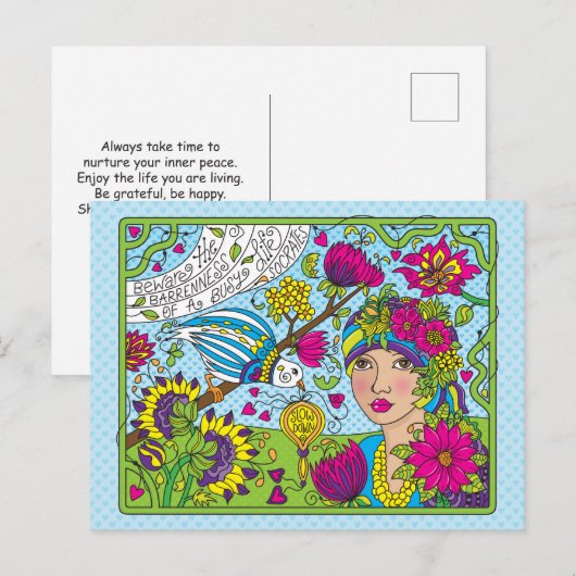 Ein geschäftiges Leben_ Postkarte (Vorne/Hinten)