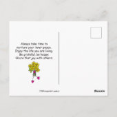 Ein geschäftiges Leben_ Postkarte (Rückseite)