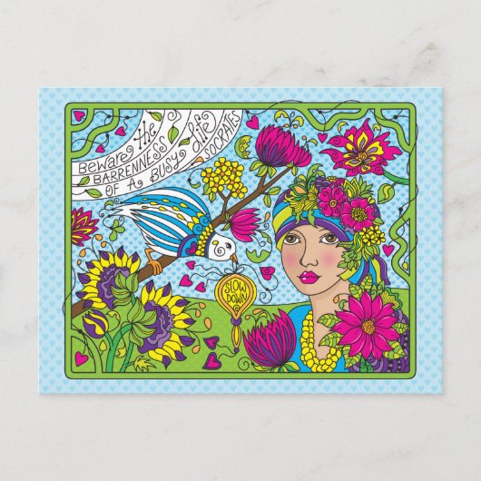 Ein geschäftiges Leben_ Postkarte (Vorderseite)