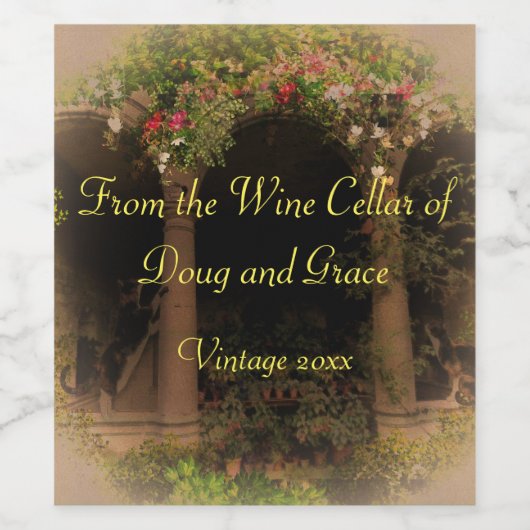 Ein Geschenk aus dem Weinkeller Weinetikett (Einzelnes Label)