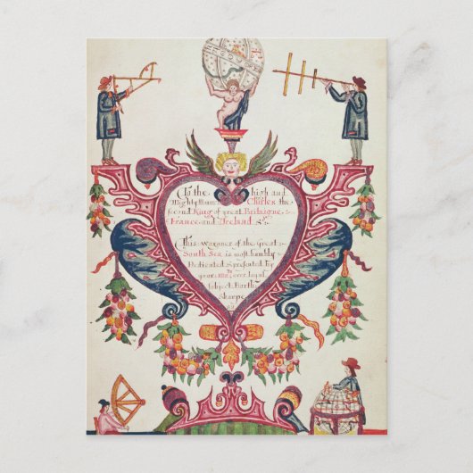 Ein Geschenk, das Charles II von Bartholomew gewid Postkarte (Vorderseite)