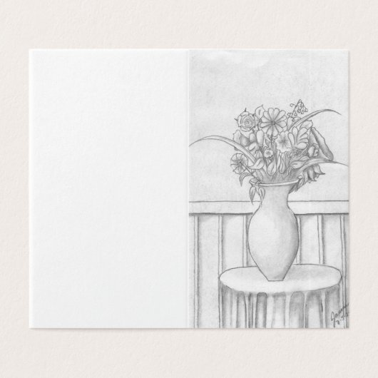 Ein Geschenk der Blume (Außenseite Aufgefaltet)