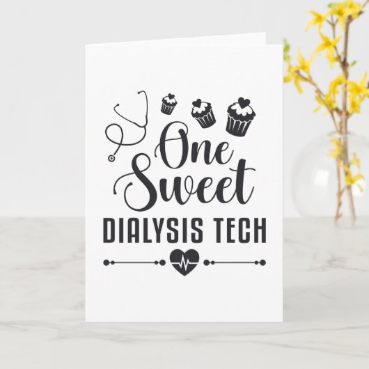 Ein Geschenk eines süßen Dialyse Tech Dialysis Tec Karte (Gelbe Blume)