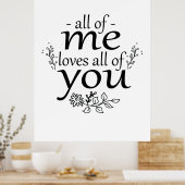 ein Geschenk für alle meine Lieben Poster (Küche)