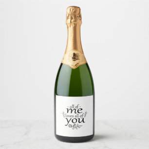 ein Geschenk für alle meine Lieben Schaumweinetikett