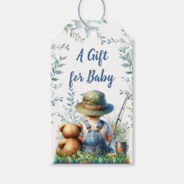 Ein Geschenk für Baby | Baby und Teddy Bear Geschenkanhänger