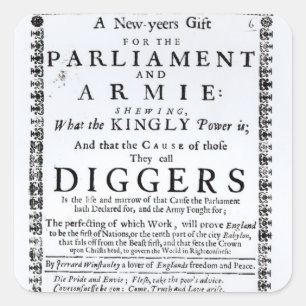 Ein Geschenk für das neue Jahr Quadratischer Aufkleber