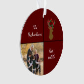 Ein Geschenk für das Weihnachts-Foto der Großelter Ornament (Vorderseite)