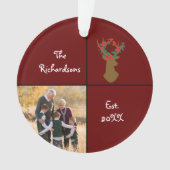 Ein Geschenk für das Weihnachts-Foto der Großelter Ornament (Vorderseite)