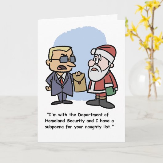 Ein Geschenk für den Weihnachtsmann Karte (Gelbe Blume)