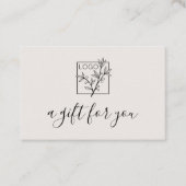 Ein Geschenk für dich Einkaufen Benutzerdefinierte Visitenkarte (Vorderseite)