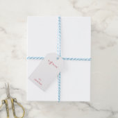 Ein Geschenk für dich: Gefallen am roten Text Geschenkanhänger (Mit Garn)