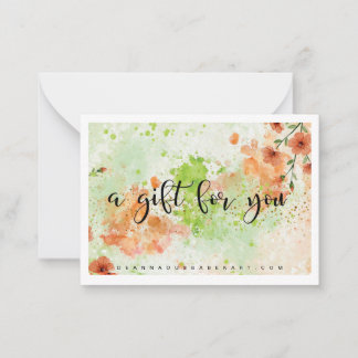 Ein Geschenk für dich Mitteilungskarte