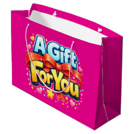 Ein Geschenk für dich – Süßes und farbenfrohes Ges Große Geschenktüte