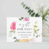 Ein Geschenk für Ihr Blumengeschenk (Stehend Vorderseite)