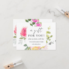 Ein Geschenk für Ihr Blumengeschenk