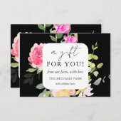 Ein Geschenk für Ihr Blumengeschenk (Vorne/Hinten)