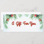 Ein Geschenk für Ihr Geld / Zertifikat Retro Gesch (Vorne/Hinten)