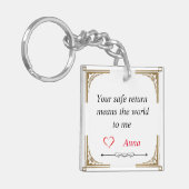 Ein Geschenk für Ihre Liebe - Schlüsselanhänger (Vorderseite links)