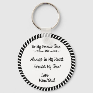 Ein Geschenk für meinen Bonus Sohn Schlüsselanhänger
