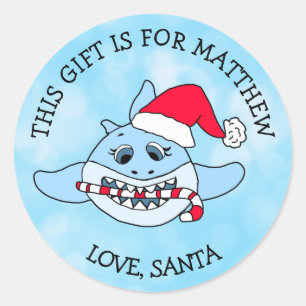 Ein Geschenk für Personalisierte Geschenk-Tags Runder Aufkleber