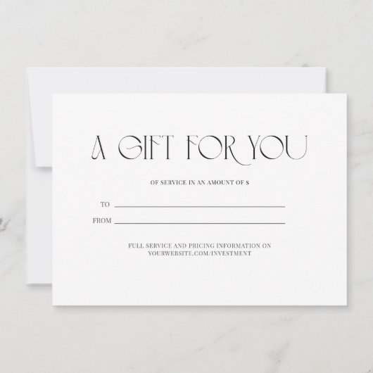 Ein Geschenk für Sie (Rückseite)