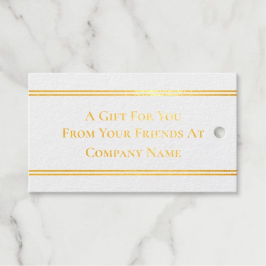 Ein Geschenk für Sie aus dem Logo Ihres Freundesun Geschenkanhänger (Vorderseite (Horizontal))