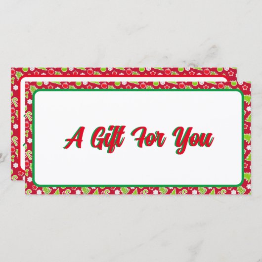 Ein Geschenk für Sie bearbeiten Weihnachts Geschen (Vorne/Hinten)