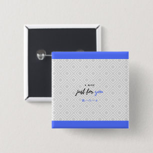 Ein Geschenk für Sie (blaue Version für ihn) Button
