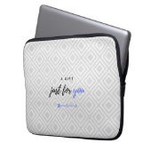 Ein Geschenk für Sie (blaue Version für ihn) Laptopschutzhülle (Vorderseite Links)