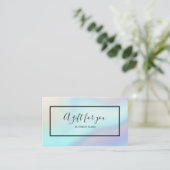 Ein Geschenk für Sie - Chic Holographic Gift Certi Visitenkarte (Stehend Vorderseite)